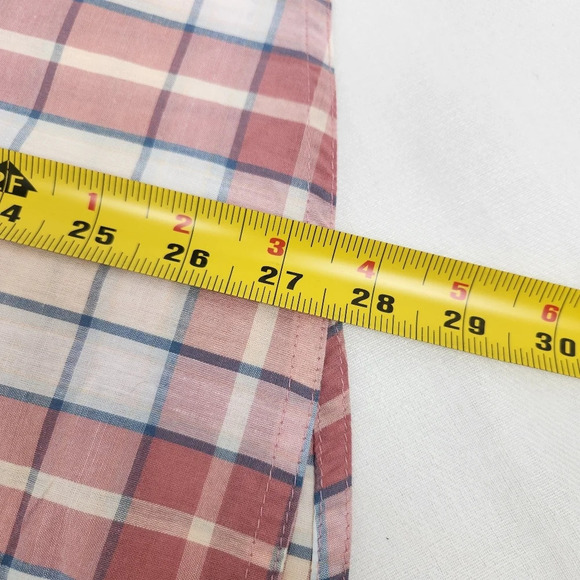 Wrangler Pearl Snap Pink Plaid Western Style Top. - Picture 9 of 9